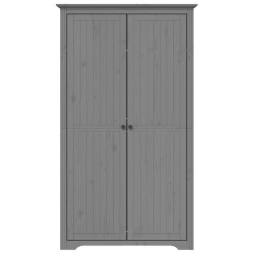 Garde-robe BODO gris 99x53,5x173 cm bois massif de pin - Photo n°3; ?>