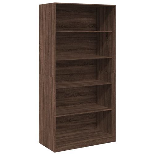 Garde-robe chêne marron 100x50x200 cm bois d'ingénierie - Photo n°2; ?>