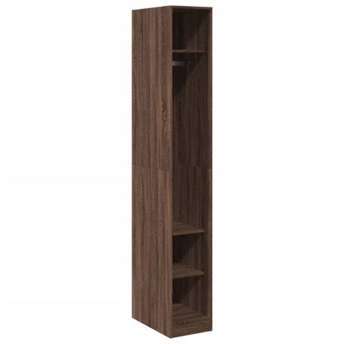 Garde-robe chêne marron 30x50x200 cm bois d'ingénierie - Photo n°2; ?>