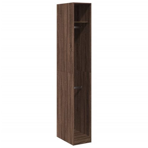 Garde-robe chêne marron 30x50x200 cm bois d'ingénierie - Photo n°2; ?>