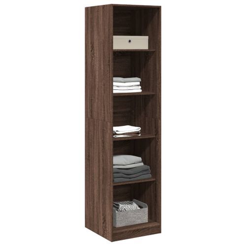 Garde-robe chêne marron 50x50x200 cm bois d'ingénierie - Photo n°3; ?>