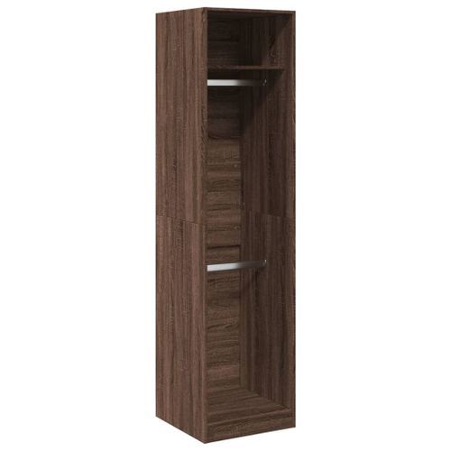 Garde-robe chêne marron 50x50x200 cm bois d'ingénierie - Photo n°2; ?>