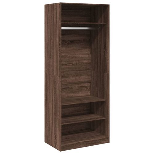 Garde-robe chêne marron 80x50x200 cm bois d'ingénierie - Photo n°2; ?>