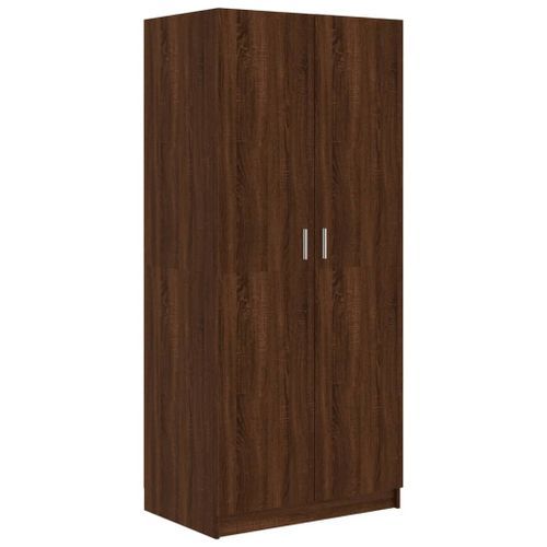 Garde-robe Chêne marron 80x52x180 cm Bois d'ingénierie - Photo n°2; ?>