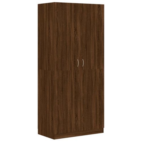 Garde-robe Chêne marron 90x52x200 cm Bois d'ingénierie - Photo n°2; ?>