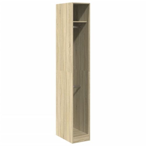 Garde-robe chêne sonoma 30x50x200 cm bois d'ingénierie - Photo n°2; ?>