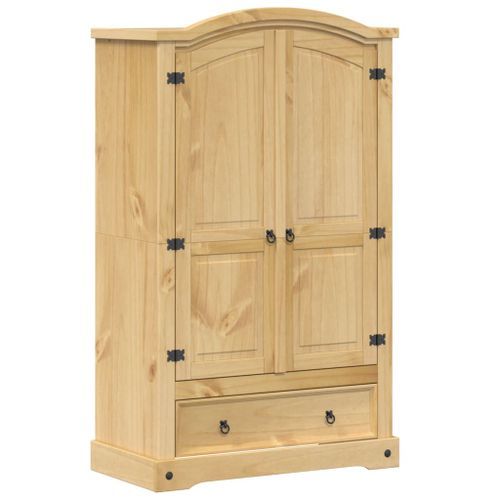 Garde-robe Corona 101x52x170 cm bois de pin massif - Photo n°2; ?>