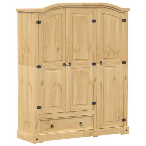 Garde-robe Corona 151,5x52x186 cm bois de pin massif - Photo n°2; ?>