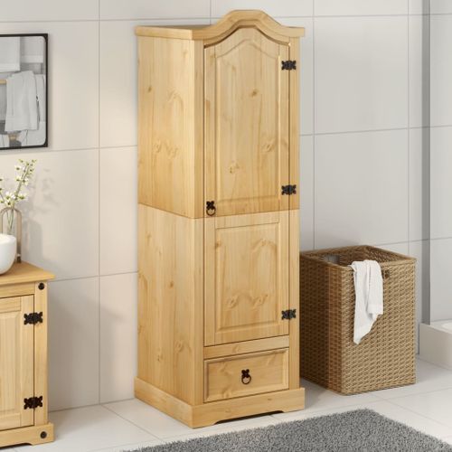 Garde-robe Corona 55x52x170 cm bois de pin massif - Photo n°3; ?>