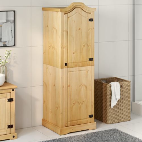 Garde-robe Corona 55x52x170 cm bois de pin massif - Photo n°3; ?>