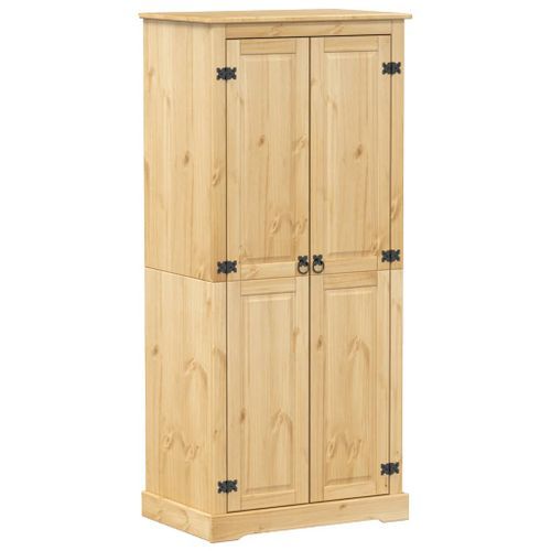 Garde-robe Corona 76x50x170 cm bois de pin massif - Photo n°2; ?>