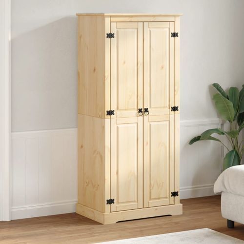 Garde-robe Corona 76x50x170 cm bois de pin massif - Photo n°3; ?>