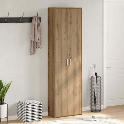 Garde-robe de couloir chêne artisanal bois d'ingénierie - Photo n°2; ?>