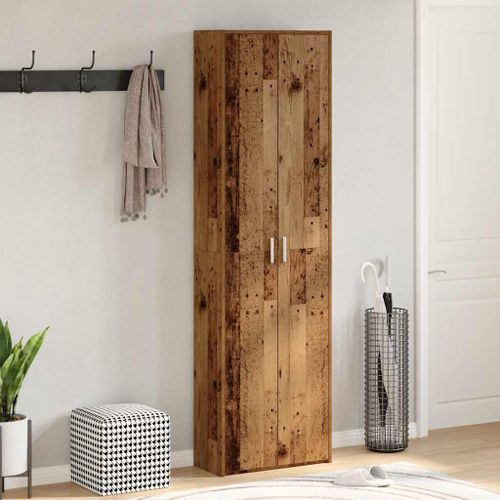 Garde-robe de couloir vieux bois 55x25x189 cm bois d'ingénierie - Photo n°2; ?>