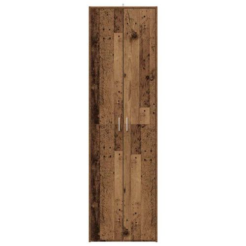 Garde-robe de couloir vieux bois 55x25x189 cm bois d'ingénierie - Photo n°3; ?>