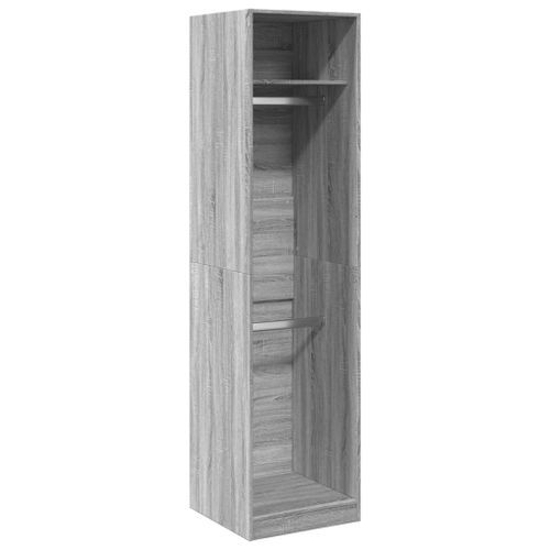 Garde-robe gris sonoma 50x50x200 cm bois d'ingénierie - Photo n°2; ?>