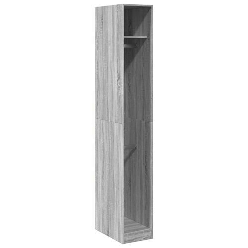 Garde-robe sonoma gris 30x50x200 cm bois d'ingénierie - Photo n°2; ?>