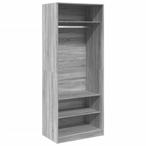 Garde-robe sonoma gris 80x50x200 cm bois d'ingénierie - Photo n°2; ?>