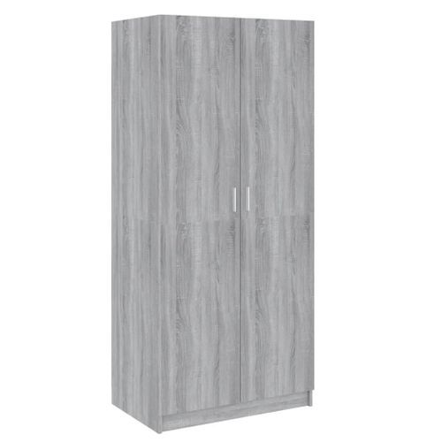 Garde-robe Sonoma gris 80x52x180 cm Bois d'ingénierie - Photo n°2; ?>