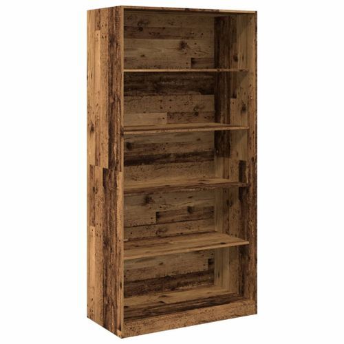 Garde-robe vieux bois 100x50x200 cm bois d'ingénierie - Photo n°2; ?>