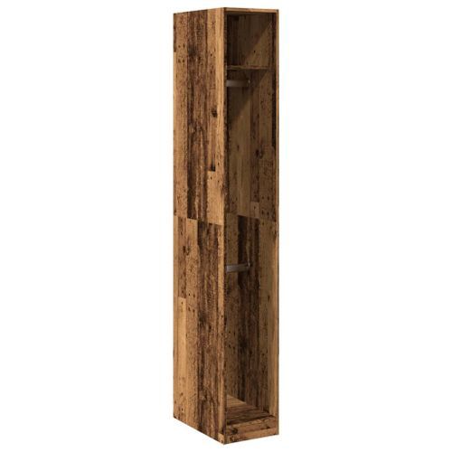 Garde-robe vieux bois 30x50x200 cm bois d'ingénierie - Photo n°2; ?>