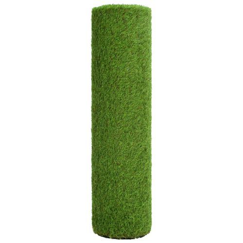 Gazon artificiel 0,5x5 m/40 mm Vert - Photo n°3; ?>