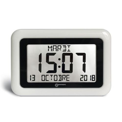 GEEMARC Horloge LCD VISO 10 - Grand Affichage Date Et Heure 6 GEEMARC Horloge LCD VISO 10 - Grand affichage date et heure - Photo n°2; ?>
