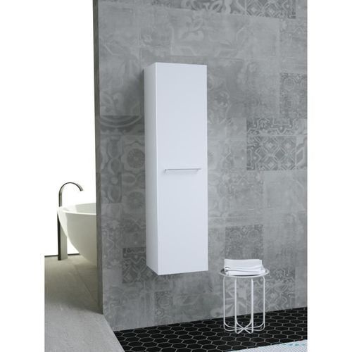 GLOSSY Colonne de salle de bain L 30cm - Blanc laqué brillant - Photo n°3; ?>