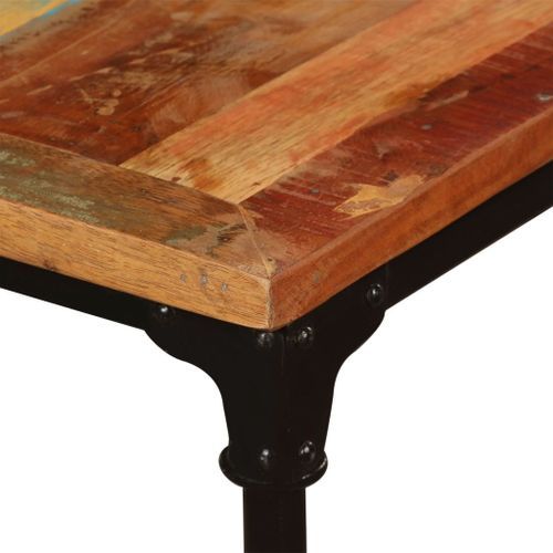 Grande table industrielle rectangulaire bois massif recomposé Vintale 240 cm - Photo n°3; ?>