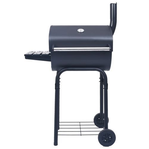 Gril barbecue au charbon avec étagère inférieure Noir - Photo n°2; ?>