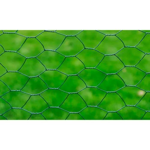 Grillage à poule avec revêtement en PVC 25x0,5 m vert - Photo n°3; ?>