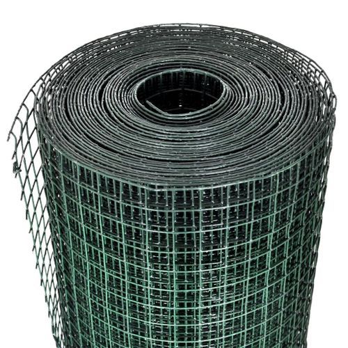 Grillage Acier galvanisé et revêtement en PVC 10 x 1 m Vert 3 - Photo n°3; ?>