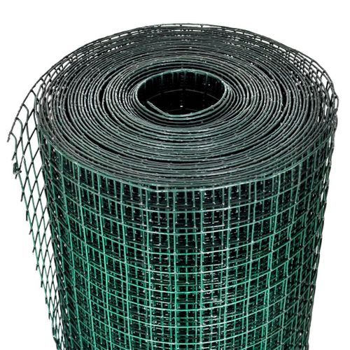 Grillage Acier galvanisé et revêtement en PVC 10 x 1 m Vert 2 - Photo n°3; ?>