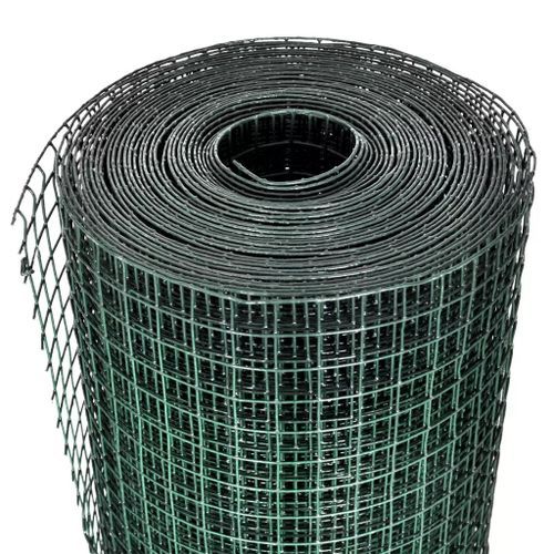 Grillage Acier galvanisé et revêtement en PVC 25 x 1 m Vert 3 - Photo n°3; ?>