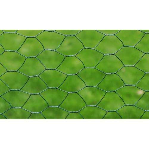 Grillage Acier galvanisé et revêtement en PVC 25 x 1 m Vert 2 - Photo n°3; ?>