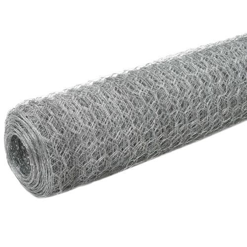 Grillage pour volière Acier galvanisé 25x1,2 m Argenté 4 - Photo n°2; ?>