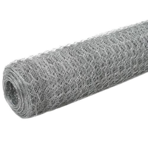 Grillage pour volière Acier galvanisé 25x1,2 m Argenté 2 - Photo n°2; ?>