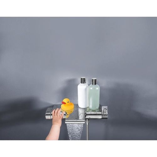 GROHE Mitigeur thermostatique bain/douche mural avec tablette Grohtherm 2000 34467001 -Limiteur de température-Economie d'eau-Chrome - Photo n°2; ?>