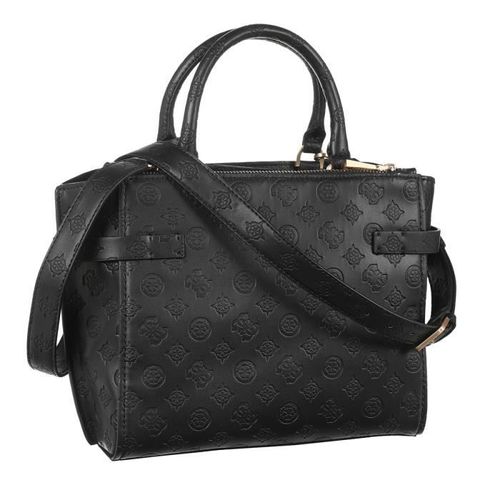 GUESS Sac a Main Bea Society Satchel Noir Femme - Photo n°2; ?>