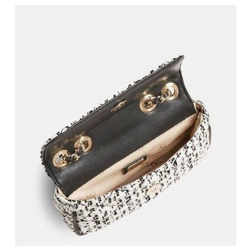 GUESS Sac femme Cessily convertible Noir / blanc - Photo n°3; ?>