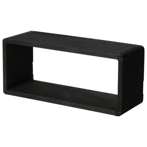 H&S Collection Ensemble d'étagères en bois 3 pcs noir - Photo n°2; ?>