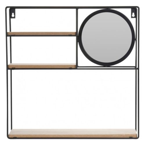 H&S Collection Support mural avec miroir 40x10x40 cm - Photo n°3; ?>