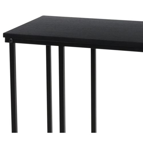 H&S Collection Table d'appoint avec dessus en MDF noir - Photo n°2; ?>