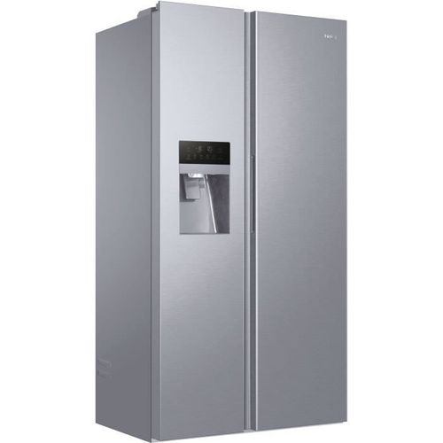 HAIER HSOGPIF9183 - Réfrigérateur américain 515L (337+178L) - Froid ventilé - L90x H177,5cm - Silver - Photo n°3; ?>