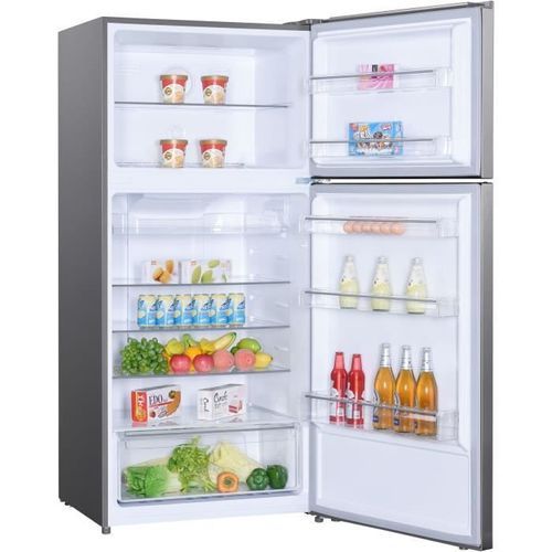 HAIER - HTM-776SNF - Réfrigerateur Double-portes - 479 L (369 + 110 L) - Froid no frost - A+ - Silver - Photo n°2; ?>