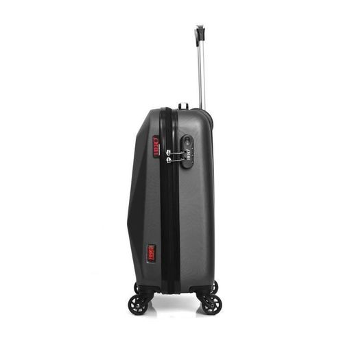 HERO - Lot Valise Cabine Noir 45x33x20 cm + Sac de Voyage Rouge et Noir - Photo n°3; ?>