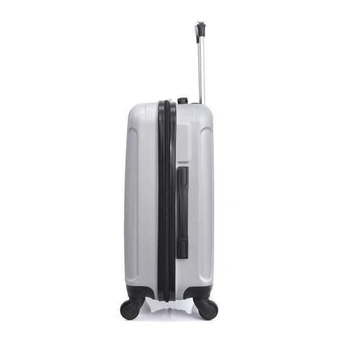 HERO - Valise Cabine Argenté 50x35x20 cm 4 Roues ABS - Photo n°3; ?>