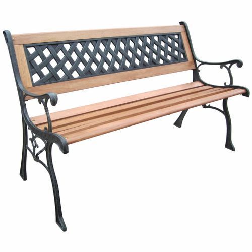 HI Banc de jardin 126 cm Bois - Photo n°2; ?>