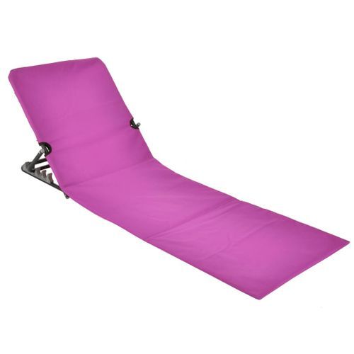 HI Chaise tapis de plage pliable PVC Rose - Photo n°3; ?>