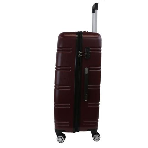 HOFFMANN Set de 3 Valises Rouge Bordeaux - Photo n°2; ?>